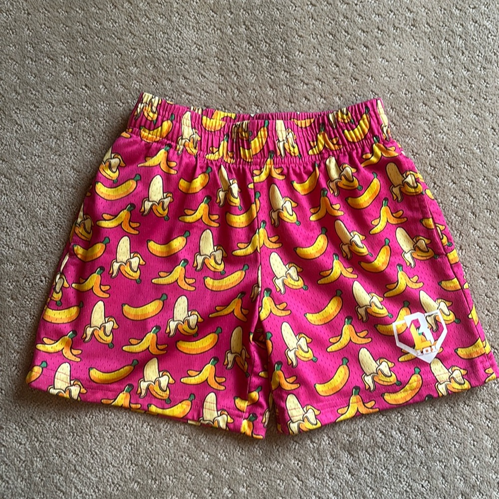 Baseball Lifestyle 101 youth shorts banana print